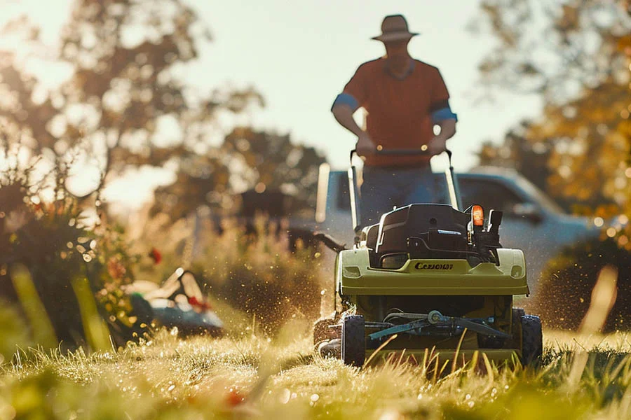 battery powered push lawn mower